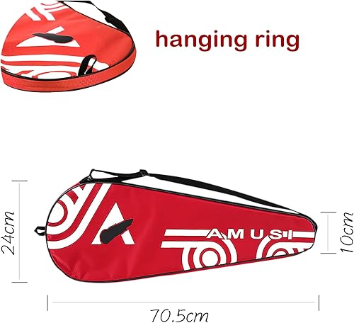 Miniatura 4 de Bolsa de raqueta de bádminton, 2 raquetas, bolsa de tenis, impermeable, bolsa deportiva para gimnasio, funda de transporte a prueba de polvo, bolsa