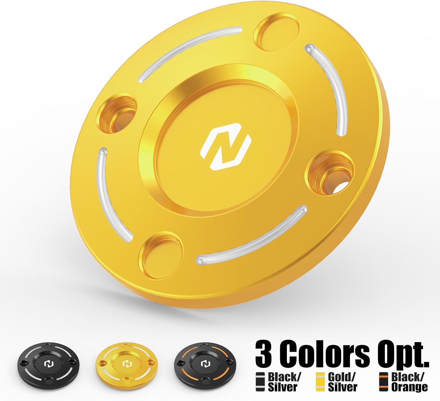 NICECNC Gold Timer Cover Timing Device Cover Clock Timer Shell Aluminum Compatible with Harley Breakout FXBR 2018-2024, Road Glide Limited FLTRK 2020-2024, Replacement for 25600042, See Fitments