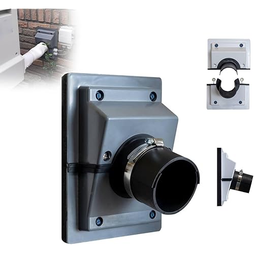 HVAC Wall Penetration & Line-Set Cover Kit, Split AC Line-Set Wall Cover Kit with A Soft Gasket, HVAC Walls Penetration Cover for Indoor & Outdoor Air Conditioner (Gray, Large)