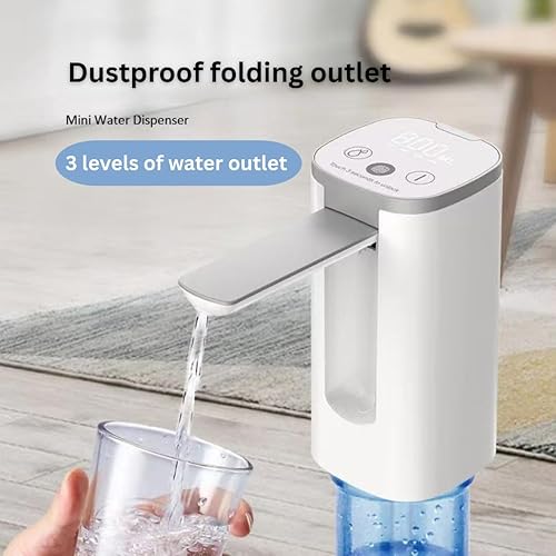 Miniatura 2 de Vortex AP127 Dispensador de agua portátil USB-C recargable con pantalla digital para jarras de 2 a 5 galones, descarga de agua de 6.8 fl oz20.3 fl
