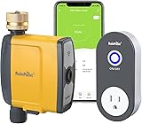 RAINPOINT WiFi Water Timer, Smart Hose Timer WiFi Irrigation Controller, Wireless Watering System Valve, APP & Voice Control, Weather-Based Automatic Rain Delay, Brass Inlet Brass Single Zone Timer