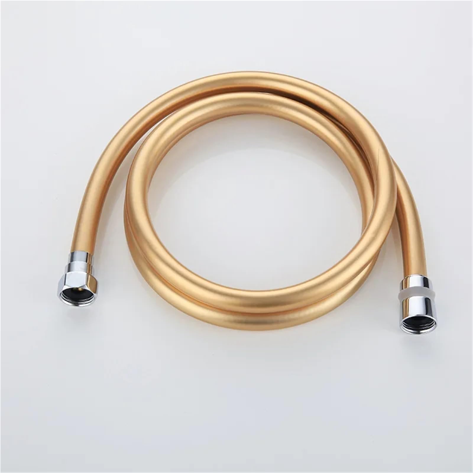 Manguera de ducha flexible de alta presión de 1,5 m, accesorio universal de fontanería de mano, PVC antitorceduras, para baño, manguera amarilla para una fácil instalación