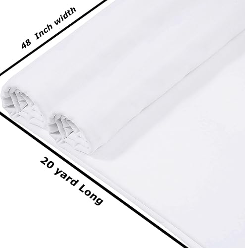 Miniatura 36 de MDS - Paquete de 1 yarda, 100% tela de muselina de algodón de 48 pulgadas de ancho, tela natural sin blanquear de peso medio, tela de lino