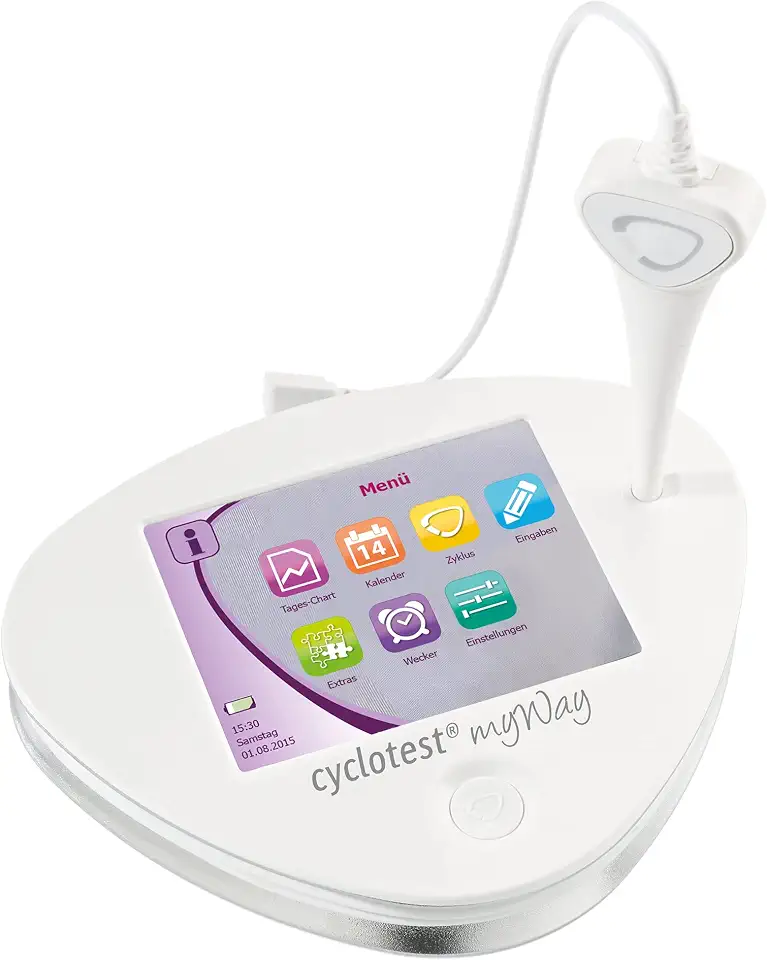 cyclotest myWay Zykluscomputer mit integr. Basalthermometer Kinderwunsch oder hormonfreie Verhütung nach NFP