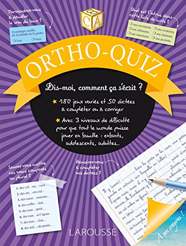 Télécharger Ortho Quiz- Cahier de vacances Livre PDF Gratuit