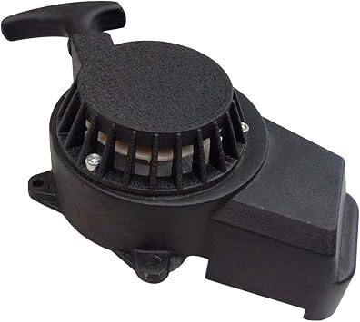 Aluminum Pull Start Recoil Starter for Mini Pocket Bike ATV 2 Stroke 47cc 49CC Black