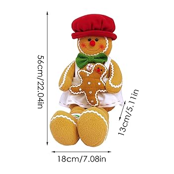 Amazon.co.jp: ジンジャーブレッドマン人形、ぬいぐるみ
