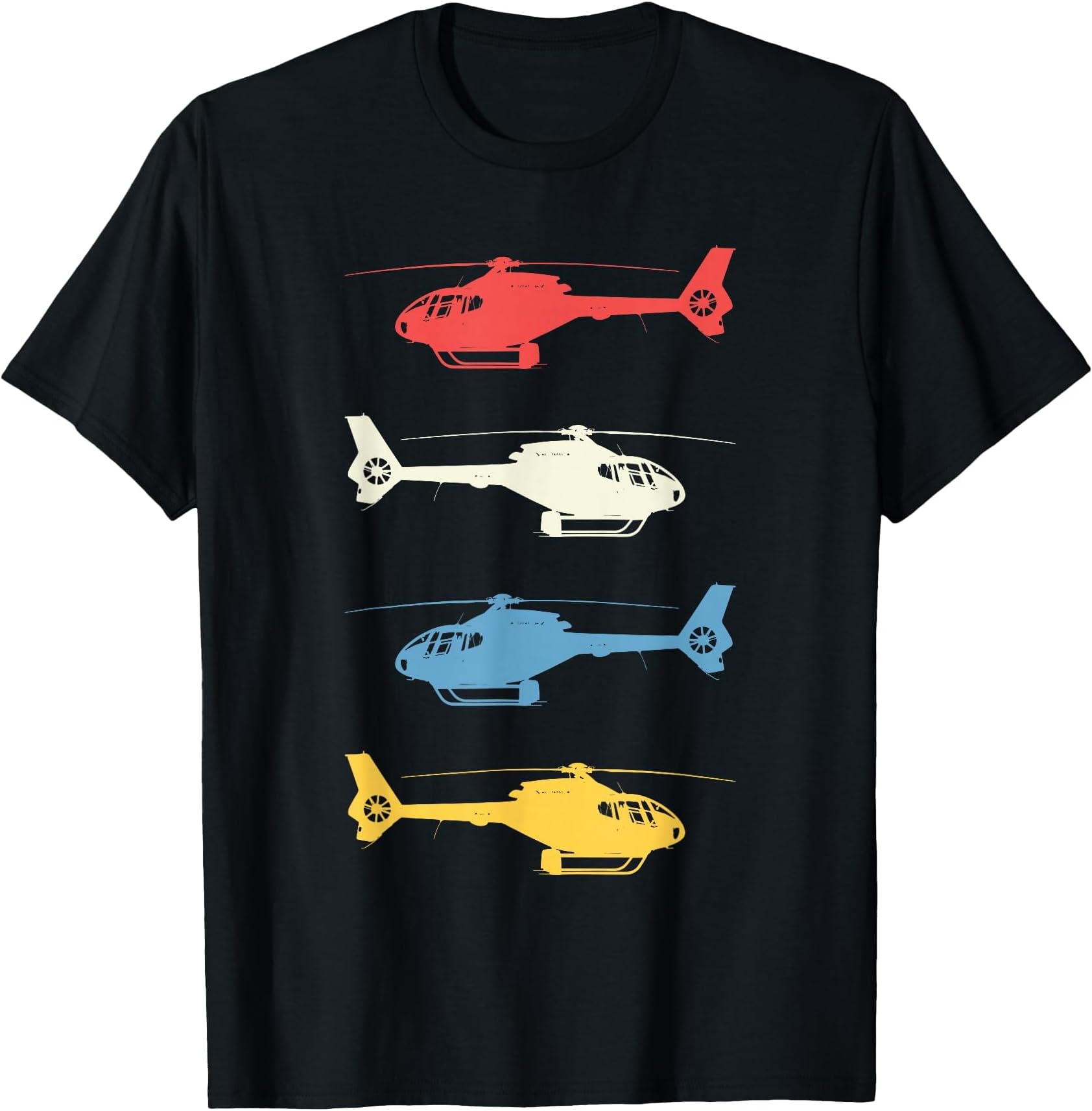 Helicopter Pilot Vintage Aviation Flying Helicopters Pilots T-Shirt