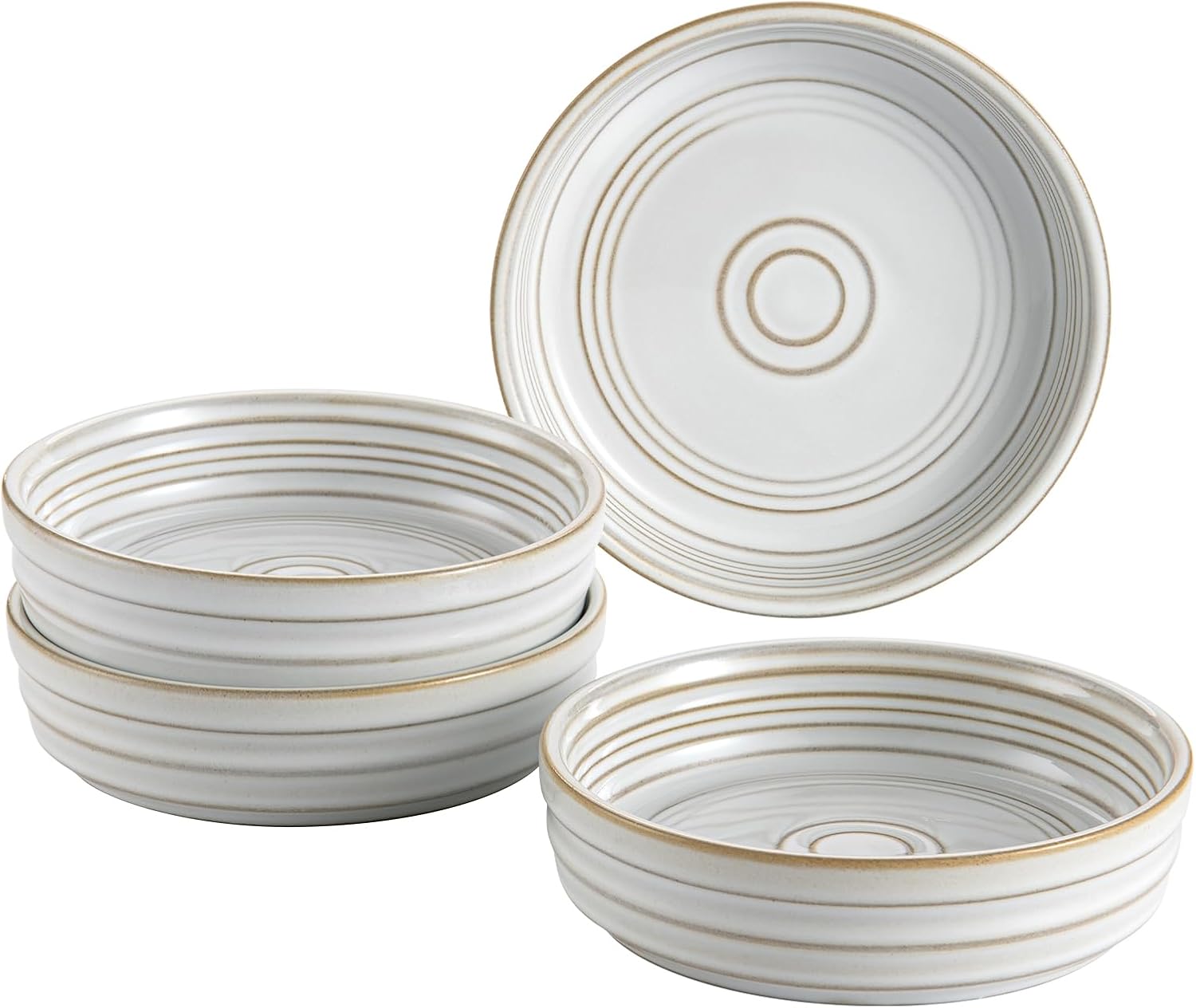 UNICASA Mini Pie Pans - Small 5 Inch Pie Pans -Ceramic Deep Dish Pie Individual Pot Pie Pans for Pot Pies, Quiches, Puddings - Pot Pie Baking Dishes-Set of 4
