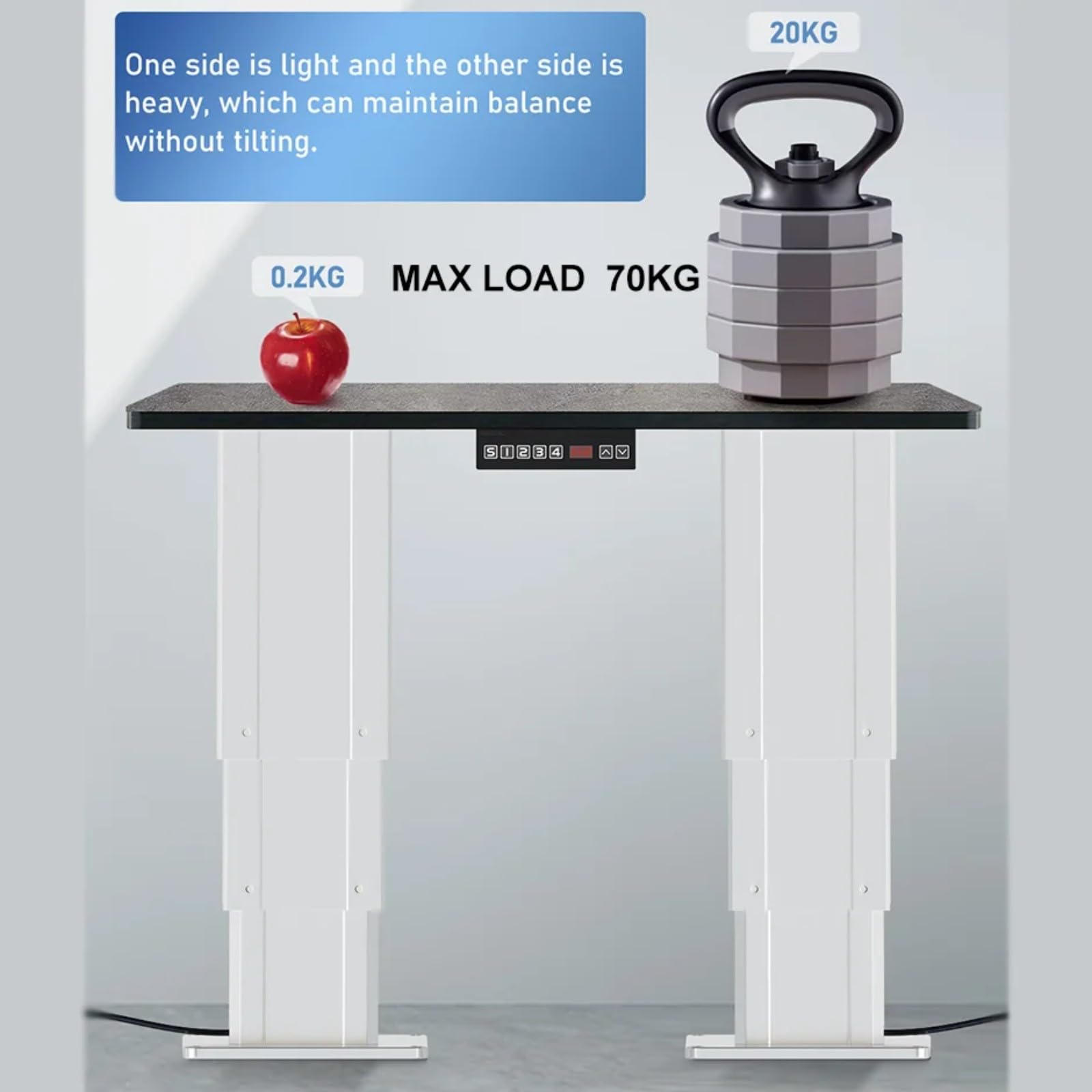 2 Stück 70 Kilogramm Last Hebe Säule synchronisierte Steuerung Hebeplattform hohes Gedächtnis Einstellungen Einstellung(270A; 2PCS-SYNC; 70 Kilogram Load 9mms)