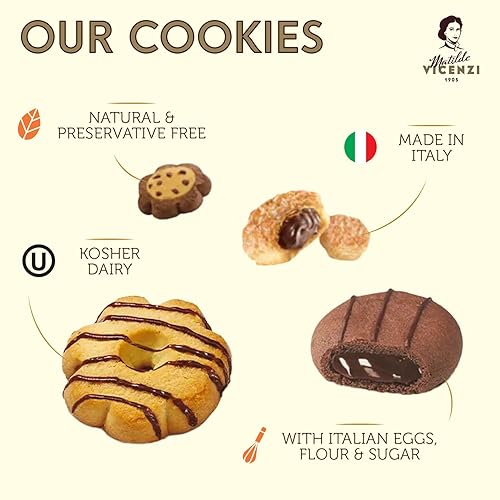 Miniatura 11 de Matilde Vicenzi Verona - Surtido de pasteles y galletas italianas, regalos gourmet para Acción de Gracias y Navidad, galletas surtidas en lata