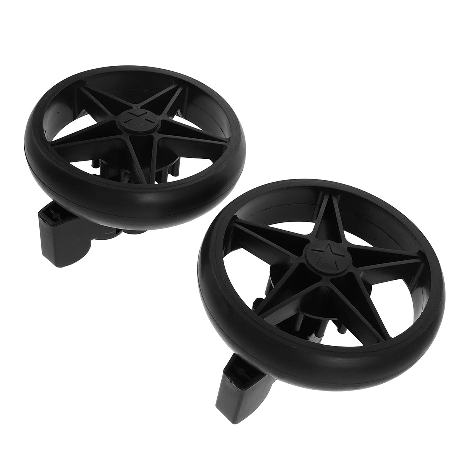 Abaodam Ruedas Giratorias Silenciosas con Freno para Andador Infantil, Accesorios para Cochecito, Material Resistente, Uso Interior, Compatibles con Andadores de Ñiño, Pack de 2 Unidades