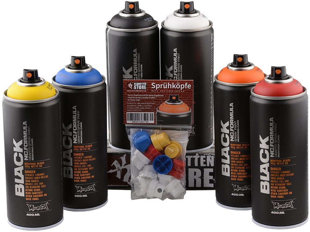 Montana Black 6x 400ml Original Wildstyle Sprühdosen Pack