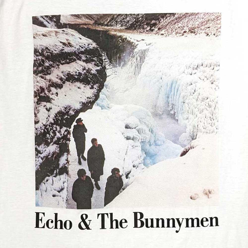 Rock Off officially licensed products Echo & The Bunnymen T Shirt Porcupine Band Logo Nouveau Officiel Homme Blanc Size S