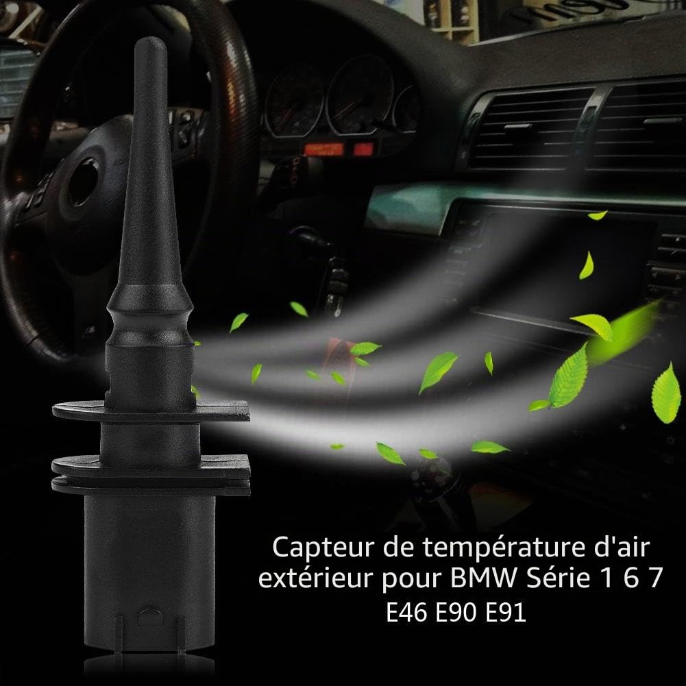 Sonde de température de, sonde de température d'air extérieur de Voiture pour séries 1 6 7 E46 E90 E91 65816905133