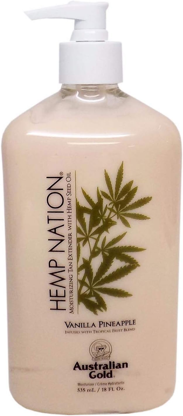 2014 Hemp Nation Vanilla Pineapple Moisturizing Tan Extender 16 oz.