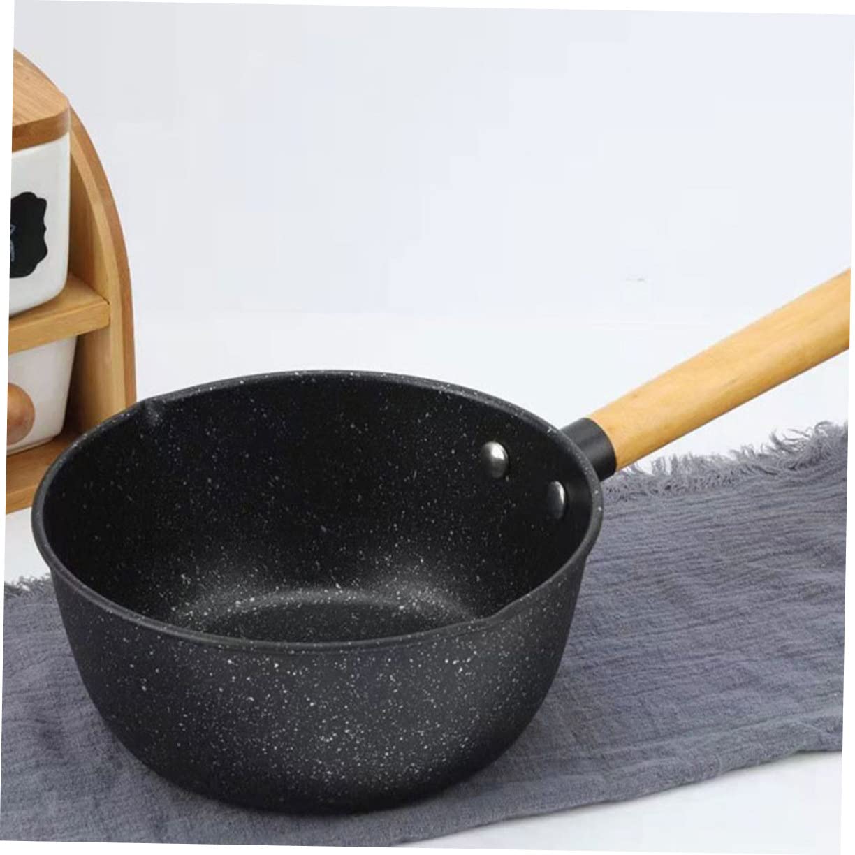 TOYANDONA Antihaft Küchen saucepan mit Deckel Langlebiger aus Umweltfreundlichem Material Sicherer Langer Griff Einfache Reinigung Vielseitig für Haushalt und Babyernährung Geeignet