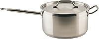 Vista 11 de Winco Cacerola de acero inoxidable resistente con tapa, 3.5 cuartos