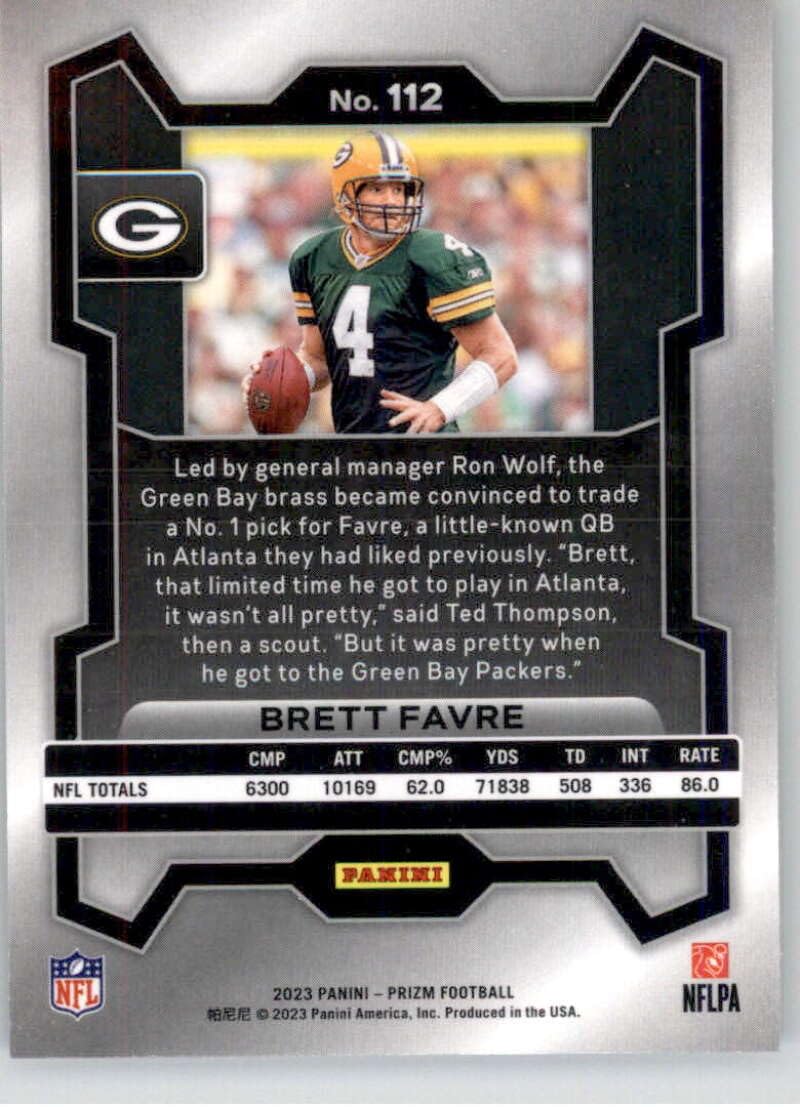 Amazon.com: 2023 Panini Prizm #112 Brett Favre Green Bay