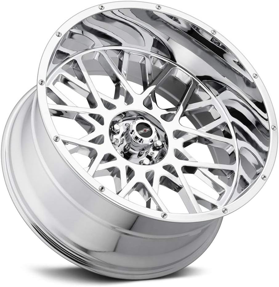 Vision 412 Rocker 22x12 5x5.5" -51mm Chrome Wheel Rim 22" Inch