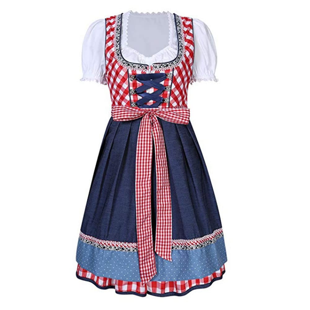 Oktoberfest Dirndl Schürze Damen - Bayerische Trachten Schürze | Wiesn Kostüm Mit Schnürung