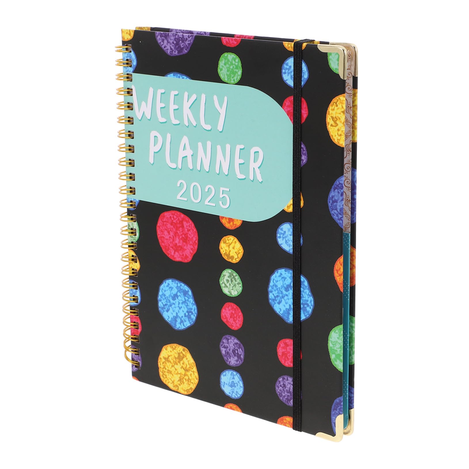 3 Pezzi Planner con Rilegatura Doppia Wire Organizer Mensile e Settimanale per Ufficio Agenda Compatta per Studenti e Professionisti con Copertina Colorata e Design Angoli Quadrati