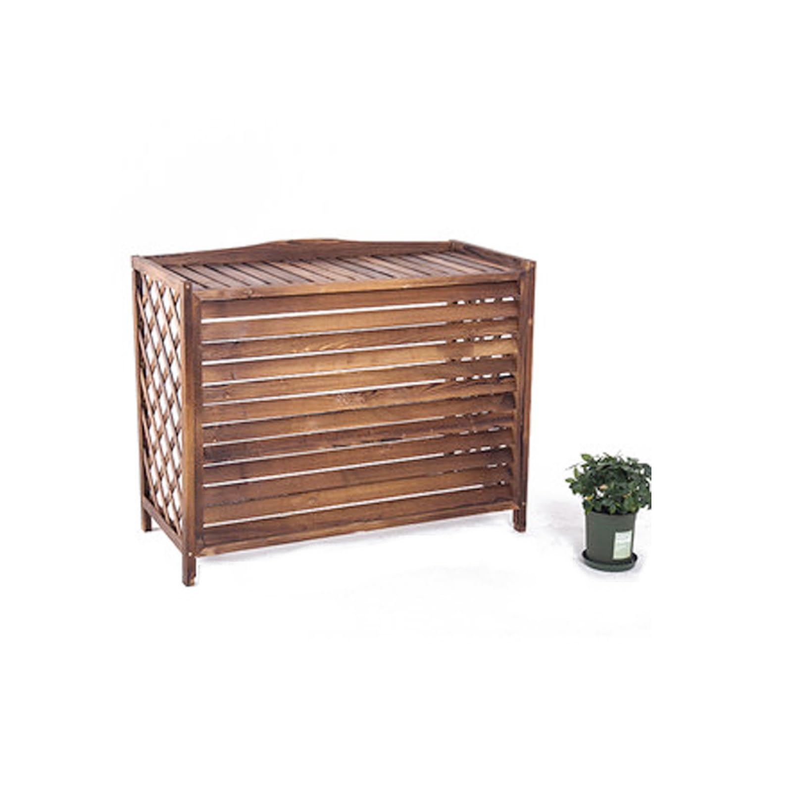 Lmvyuvlf One Color Ac Covers For Outside Privacy Unit，81X30x72cm,96X40x89cm,105X47x80cm,115X54x95cm, Rustic Outdoor Ac Decorative Hide Covers，For Outdoor Privacy，For Backyard(96X40x89cm/37.7X15.7x35in)