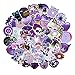Price comparison product image Stickers for Water Bottles Big 60-Pack Cute Purple Aesthetic Trendy Stickers for Teens,Girls Perfect for Waterbottle Laptop Phone Travel Extra Durable 100% Vinyl (Purple 60)