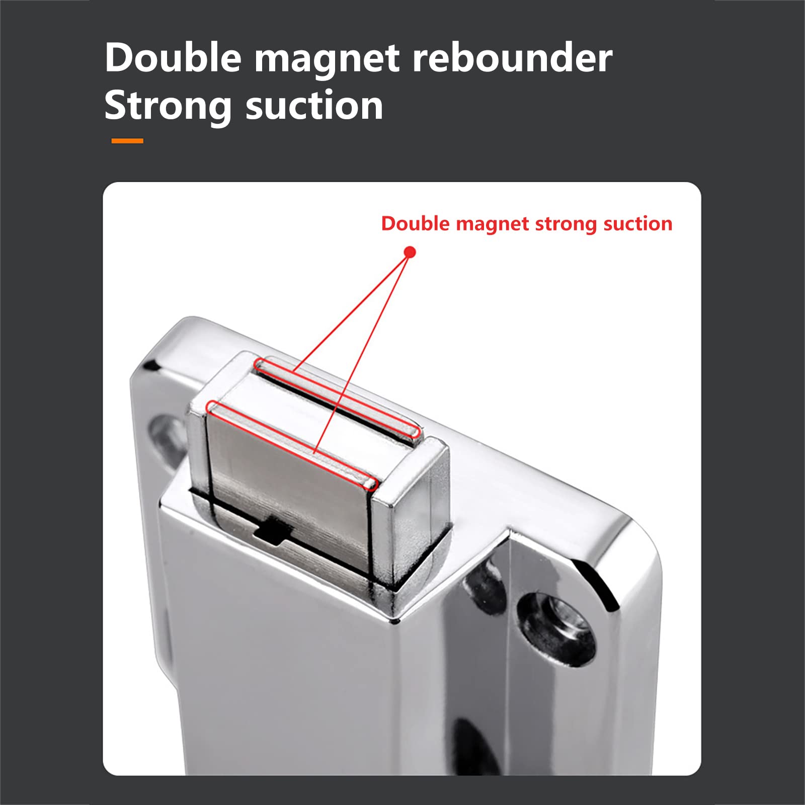 Magnetischer Schranktür-Druckriegel – 2 Stück Touch-Release-Hardware(Sw)