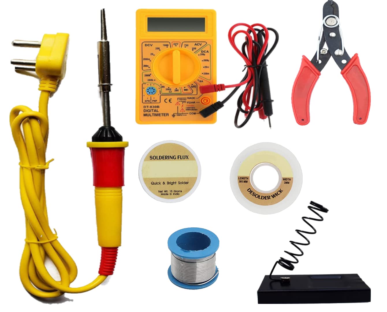 Aldeco (7 in 1) Soldering Iron Kit, 25W Welding Tool with High Temperature Kit With Soldering Iron, Wire, Flux, Wik. Stand, Cutter, Digital meter (B0BZ15N5R5) Amazon Price History, Amazon Price Tracker