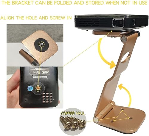 Miniatura 2 de NEBULA Anker - Soporte plegable para proyector – Soporte universal ajustable de pared y techo para el hogar, RV – Compatible con todos los mini