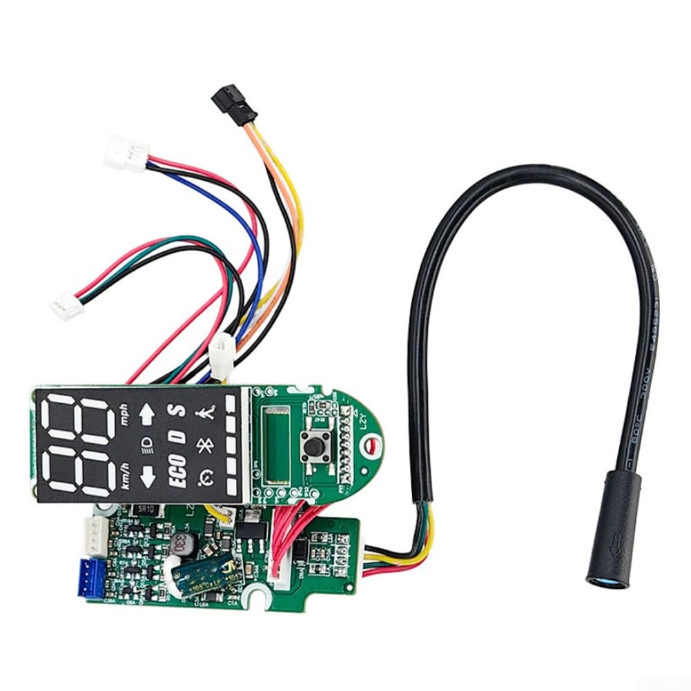 DAZZLEEX Scooter elettrico Display LED Cruscotto PCB Control Board con Schermo Luminoso Pannello in Alluminio per Ninebot Max G2 Kickscooter