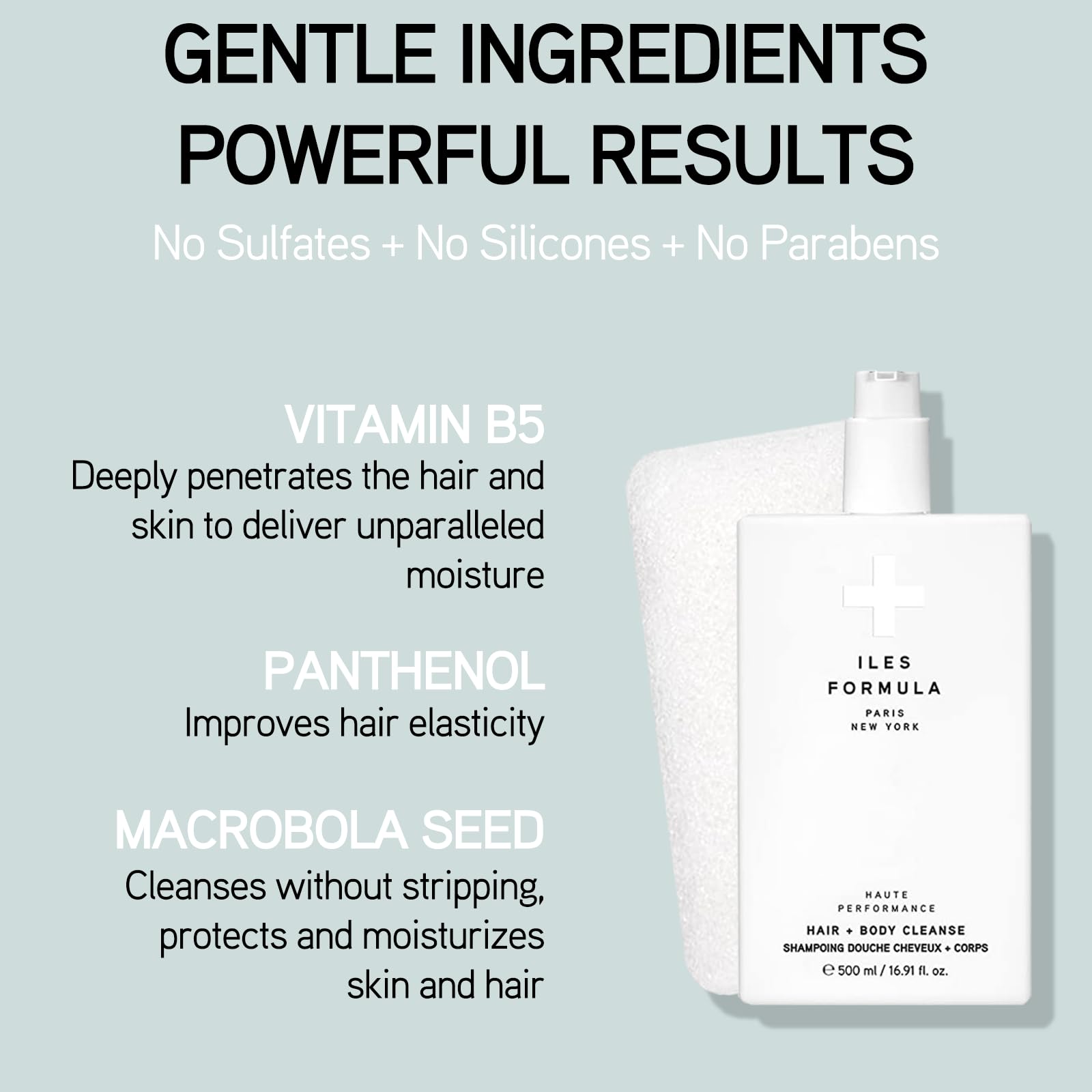 Iles Formula - Hair + Body Cleanse 500 ml