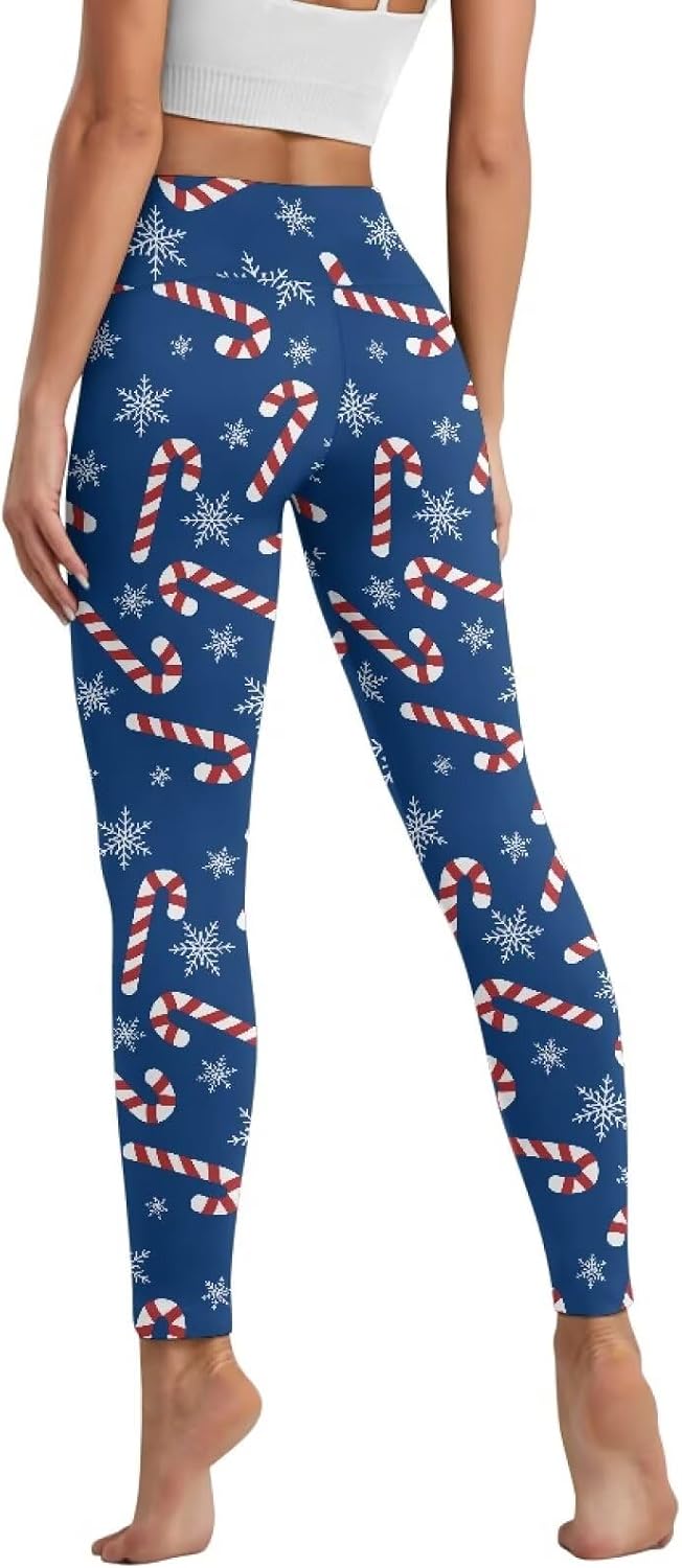 Yoga Leggings for Women Stretch High Waist Yoga Pants with Pockets Tummy Control Workout Running Plus Size Leggings XS-3XL image 2