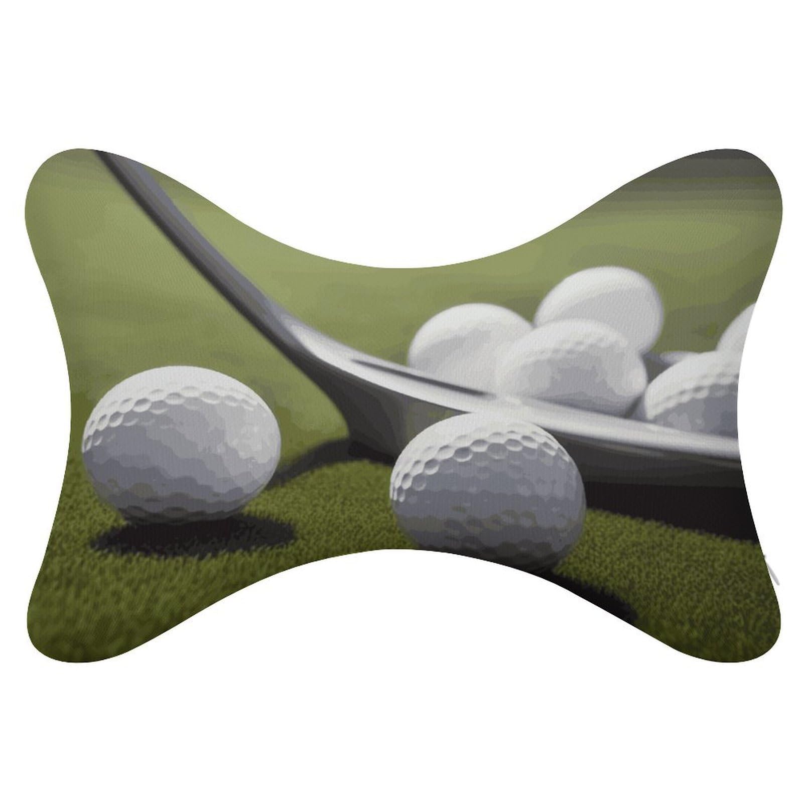 JTREHY 2 Pack Golf Car Headrest Pillow Memory Foam Car Neck Pillows Soft Comfortable Vehicle Neck Pillows Non-Slip Headrest Cushion Universal Car Pillow for Neck Pain Relief