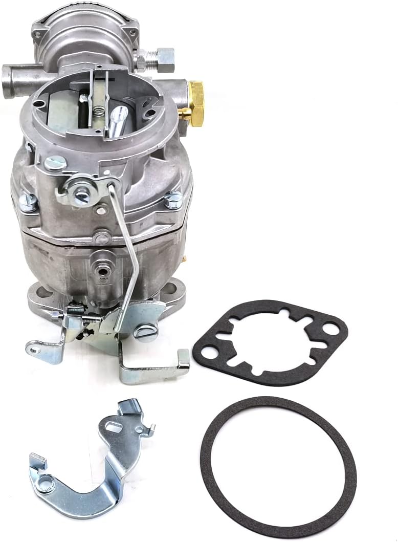 Another side view of HENKYO 1 Barrel Carburetor with gaskets and bracket