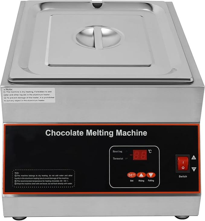Máquina de Fundir Chocolate 12kg Un Tanque 500W Acero Inoxidable miniatura 4