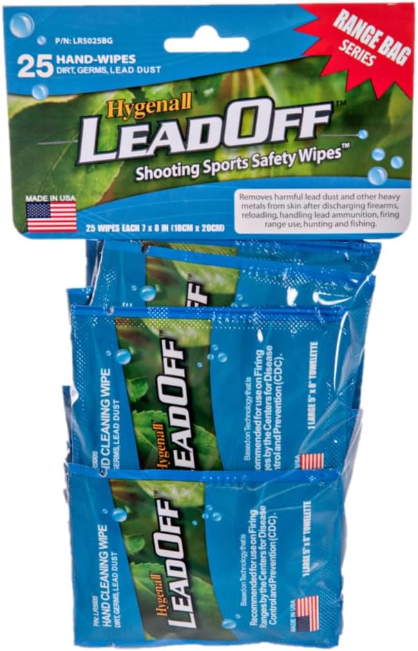 LeadOff Wipes, 25 Pack, Individually Wrapped Non-Rinse Wipes, Helps Remove Lead Dust & Metal Residue, Made In USA