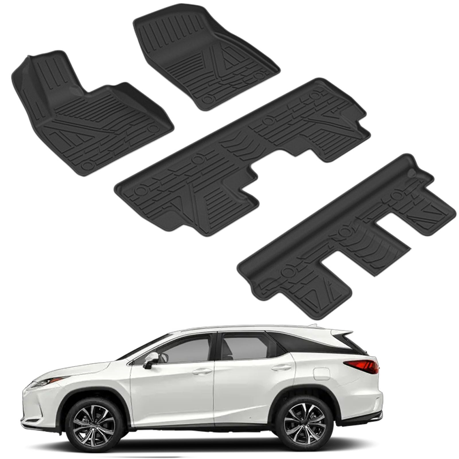 PAPEP Floor Mats for Lexus RX450HL 7-seater 2020-2021 RHD