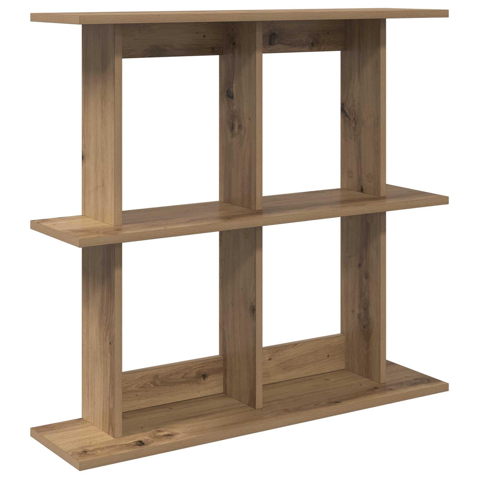 Étagère murale facile à installer en bois marron avec support stable 80x20x75 cm