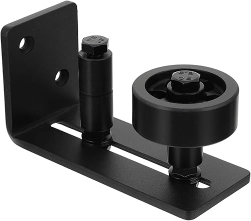 DOITOOL 1PC barn Door Rollers Door Stay Roller Closet Door Floor Guide Accessories for rieles para puertas corredizas Orbit Carbon Steel American