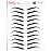 Brows by Bossy Studio & Co Temporary Eyebrow Tattoos Waterproof Eyebrow Stickers, False Tattoos Hair Like Peel Off Instant Transfer Brow shaped black