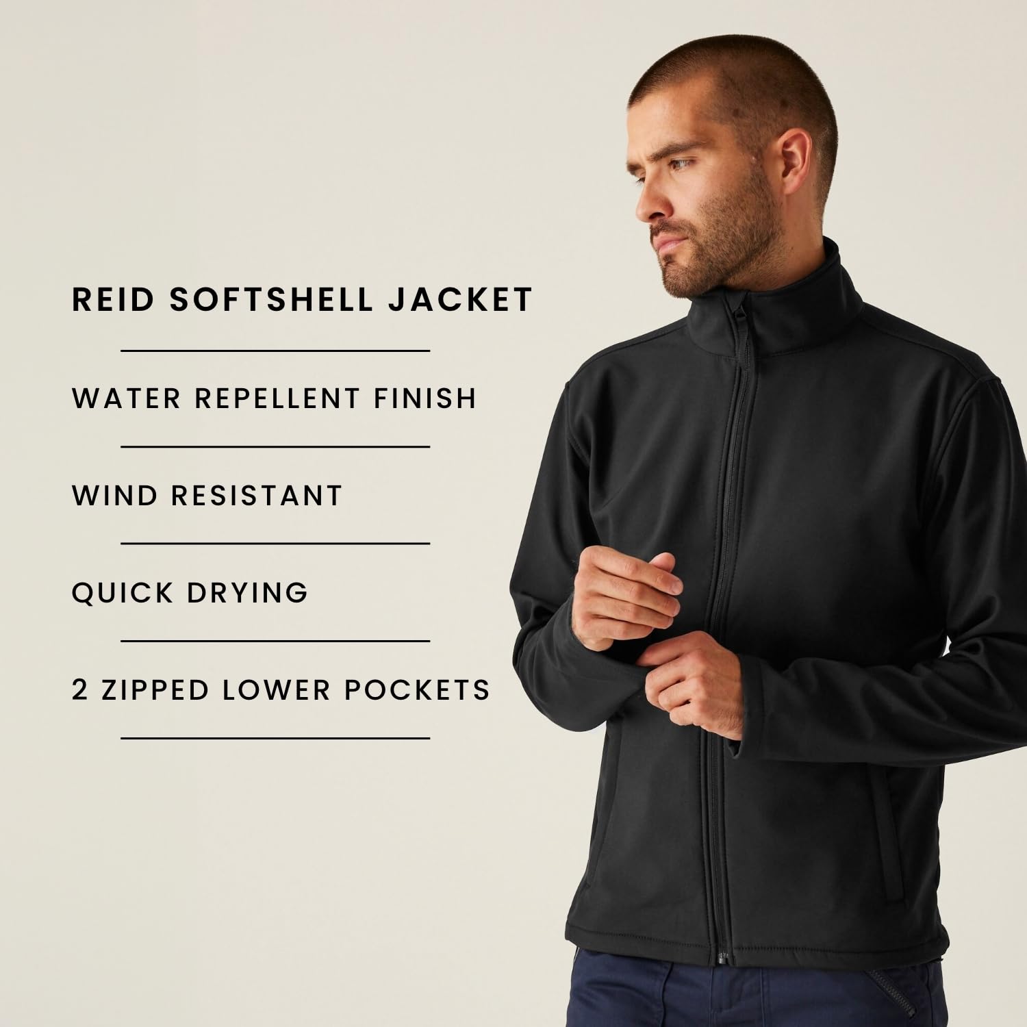 Regatta Men's Professional Reid Water Repellent & Wind Resistant Softshell Jacket Jacket