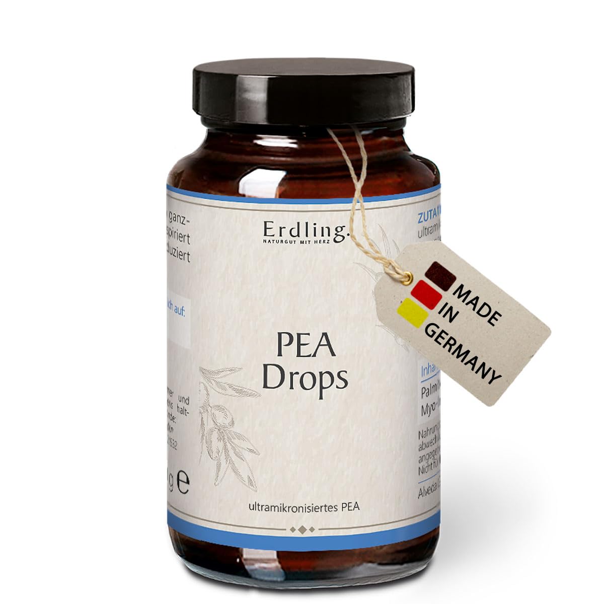 Waldkraft PEA Drops 99% Reinheit – 56 Lutschtabletten mit hochreinem Palmitoylethanolamid – Ultramikronisiert für hohe Bioverfügbarkeit – Laborgeprüft, vegan & ohne Zusatzstoffe – Ideal für unterwegs