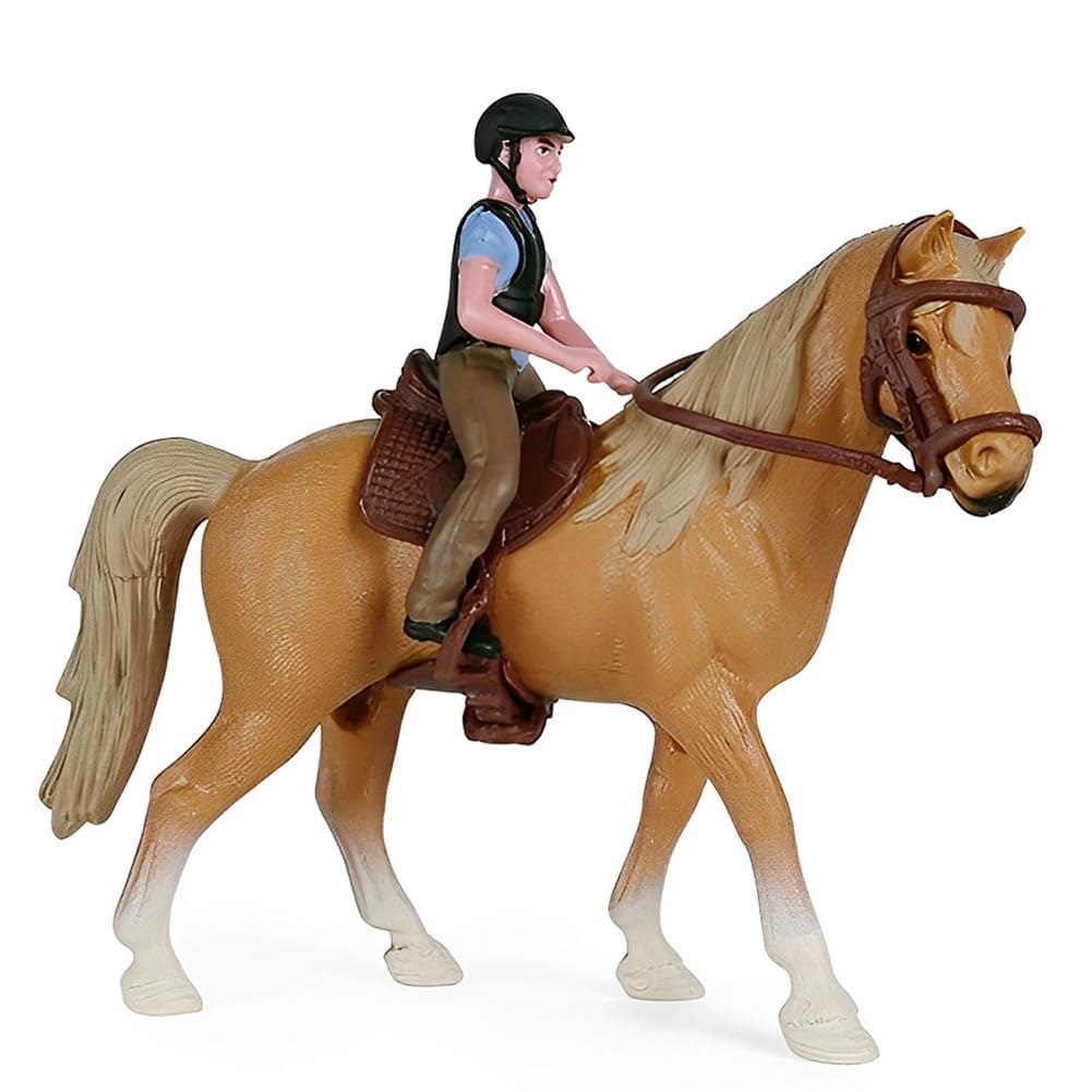 Horse Toy, Small Toy Horse for Kids, Farm Animal Model for Imaginative Play, Durable Plastic Horse Figure, Educational Toy for Children Aged 3 and Up-image-47