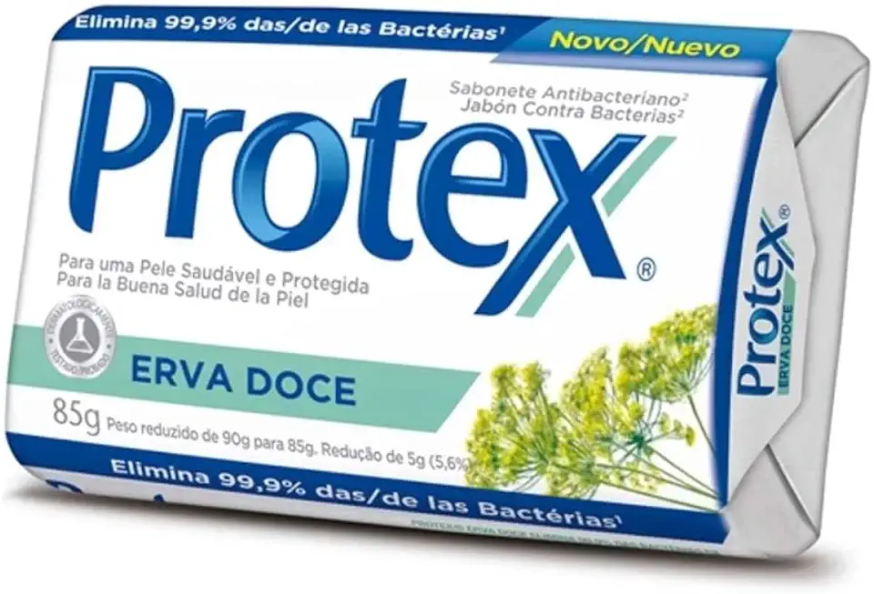 Sabonete Antibacteriano em Barra Protex Erva Doce 85g