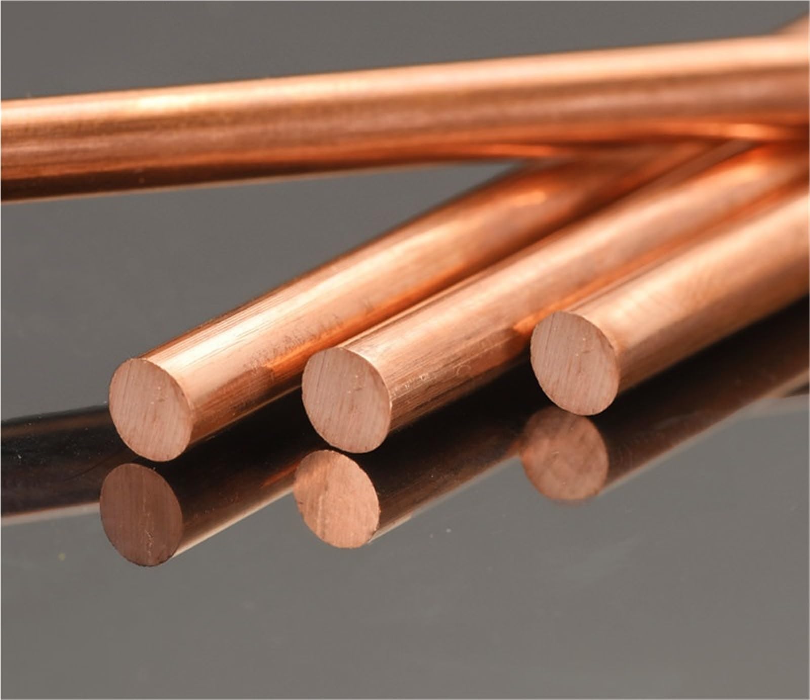 1 Stück T2 Reinkupferstange massive runde Rotkupferstange mehrere Durchmesseroptionen 500 mm Länge Einzelstange für industrielle und mechanische Anwendungen(9mm – 0.5m)