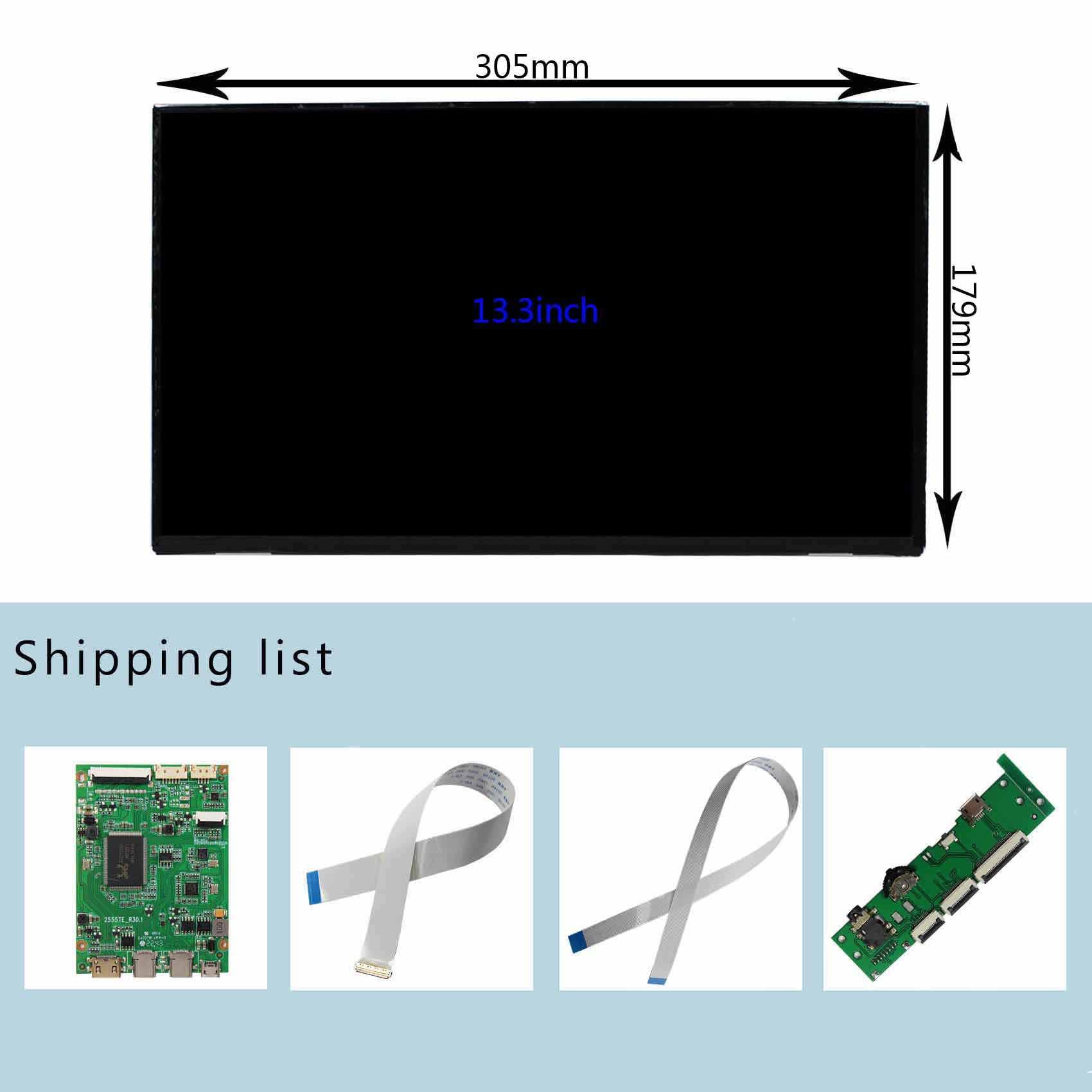Visiodirect Dalle ecran 13.3 LED Type N133HSE-EA3 REV.C2 pour Ordinateur Portable 1920x1080 30pin