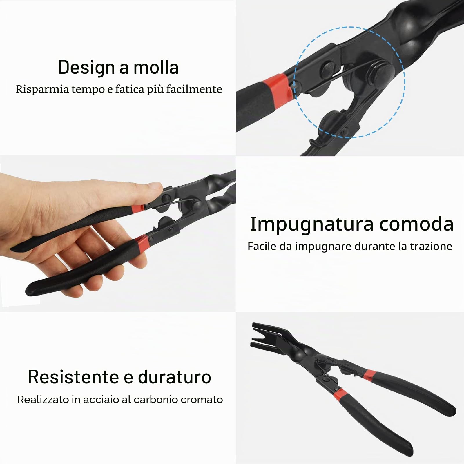 Pinze per Clip Staccare Clip Strumento Rimozione Auto Pinze a Scatto Porta Pannello Rimozione Auto