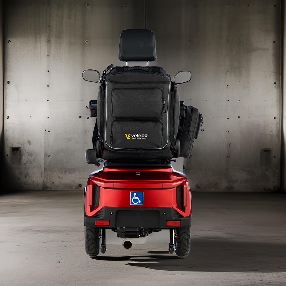 VELECO Elegante bolsa para el asiento trasero de scooter: cómoda y espaciosa bolsa para el asiento trasero
